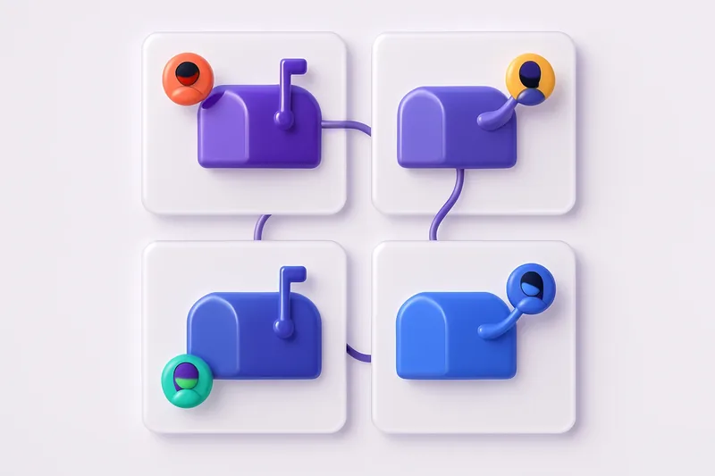 Team mailboxes — company email accounts for your whole team with central admin panel